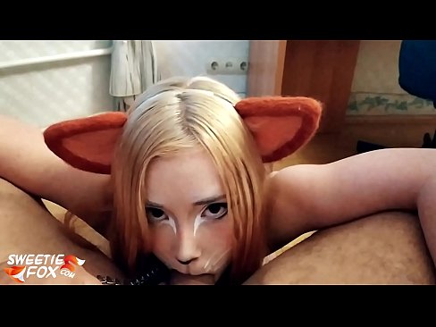 ❤️ Kitsune engole a pila e o esperma na boca ️❌ Porno em nós ❌️❤